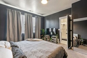 Desk, iron/ironing board, travel crib, WiFi