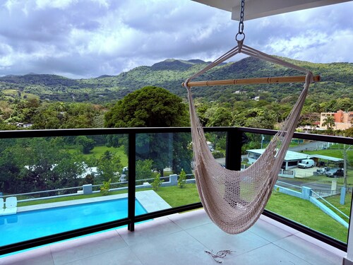 @NEW Modern El Yunque Rainforest Best View House with Pool@