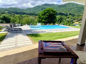 Outdoor pool - @NEW Modern El Yunque Rainforest Best View House with Pool@ (Río Grande)