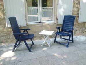 Terrace/patio - Charming apartment at the foot of the Luberon ochres (Rustrel)