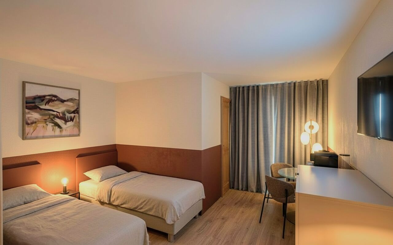 Chambre Confort avec lits jumeaux, 2 lits jumeaux, vue sur la ville