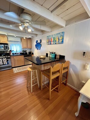 Private kitchen - 2-bedroom, 1 full bath ocean block cottage in vibrant Dewey Beach. (Dewey Beach)
