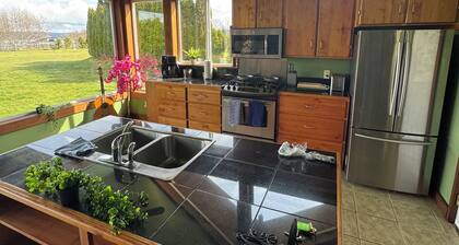 Ocean View Retreat on 2 Private Acres in Port McNeill