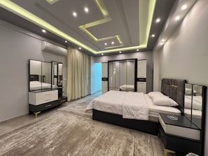 Classic Apartment, Balcony, City View | Laptop workspace, blackout drapes, iron/ironing board, free WiFi - ELITE Comfort 3BR Apartment New Cairo (New Cairo)