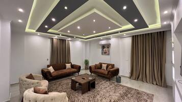 Classic Apartment, Balcony, City View | Living area