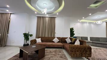 Classic Apartment, Balcony, City View | Living area