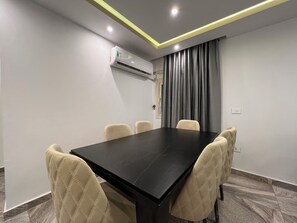 Classic Apartment, Balcony, City View | Dining - ELITE Comfort 3BR Apartment New Cairo   (New Cairo)