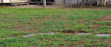 屋外ダイニングエリア