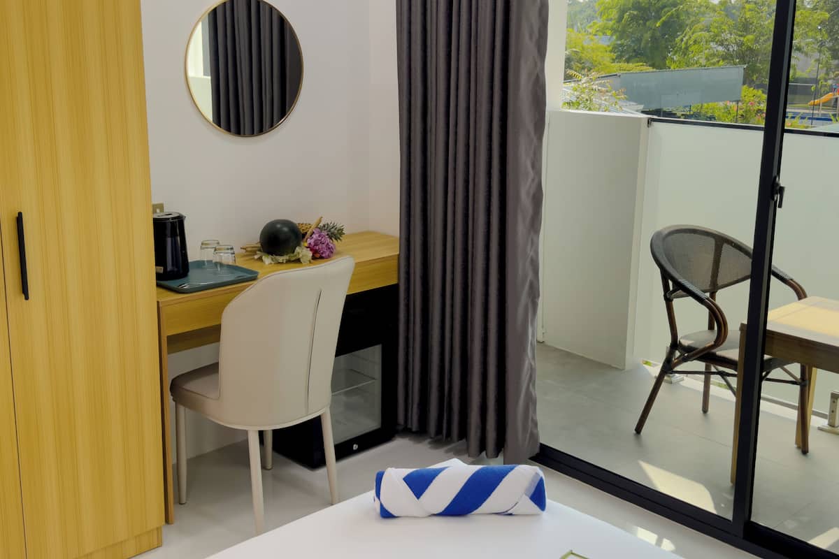 Deluxe-Zimmer, Balkon, Stadtblick