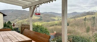 Vacation apartment Abendrot Lindenfels directly on the Nibelungensteig