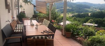 Vacation apartment Abendrot Lindenfels directly on the Nibelungensteig