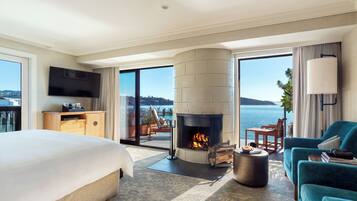 Grand Spa King | Cassaforte in camera, una scrivania, postazione laptop