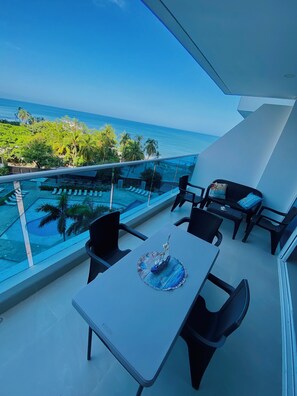 Outdoor dining - RESERVA DEL MAR 539🏝🏖️where luxury meets horizon (Santa Marta)