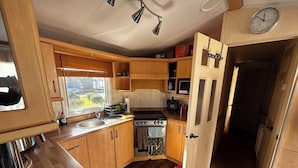 Husvogn, 2 soverom, terrasse | Innvendig