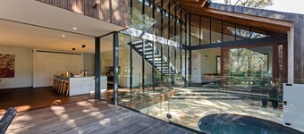 Architectual design, plunge pool, lagoon frontage