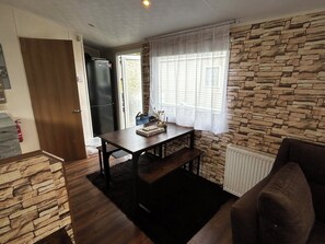 Mobile Home, 3 Bedrooms, Balcony | Dining - Lovely and Comfy 3-bedroom Mobile Home Retreat in Kirkcolm (Stranraer)