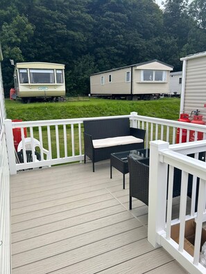 Mobile Home, 3 Bedrooms, Balcony | Exterior - Lovely and Comfy 3-bedroom Mobile Home Retreat in Kirkcolm (Stranraer)
