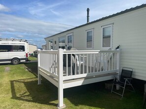 Mobile Home, 3 Bedrooms, Balcony | Exterior - Lovely and Comfy 3-bedroom Mobile Home Retreat in Kirkcolm (Stranraer)