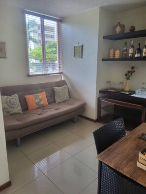 Apartment, 2 Bedrooms, Accessible, Balcony | Living room - Family-friendly Condo With Pool View, Walk to Jaco Beach (Jacó)
