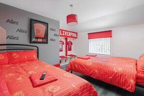 5 slaapkamers, een strijkplank/strijkijzer, wifi, beddengoed