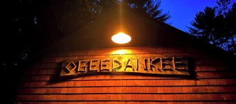Wonderful historic rustic "Ogeedankee" cabin with 5 bedrooms and mountain views.