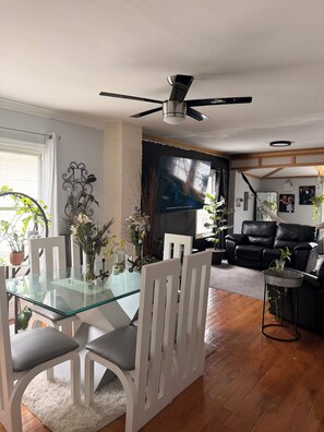 Dining - Exclusive 2nd Floor Suite: Private Kitchen, Bath & Indoor Hammock (Montclair)