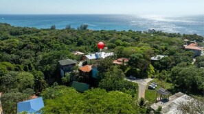 Aerial view - West End Roatán Ocean View Home with Sunset and Stargazing Deck (West End)