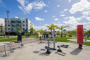 Property grounds - Comfy 2BR Apt, Epic Sun Residences Punta Cana, Pool, BBQ, Beautiful Social Areas (Punta Cana)