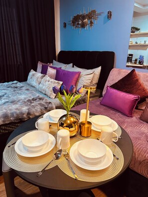 1 slaapkamer, een kluis op de kamer, gratis wifi, beddengoed