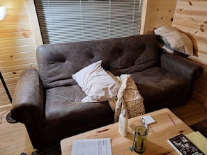 Living area - Adorable 1-bedroom cabin in fabulous Glenville with cool AC. (Glenville)