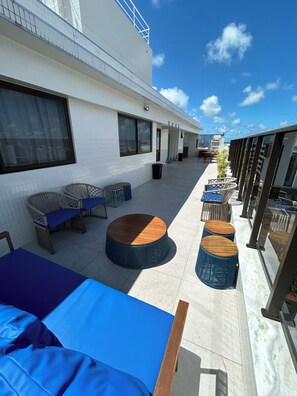 Terrace/patio - Melhores Flats - Elegante a 300m do mar (João Pessoa)