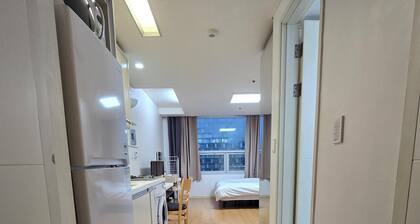 Stay at We've House in Gangnam. The accommodation is 5 minutes from COEX.