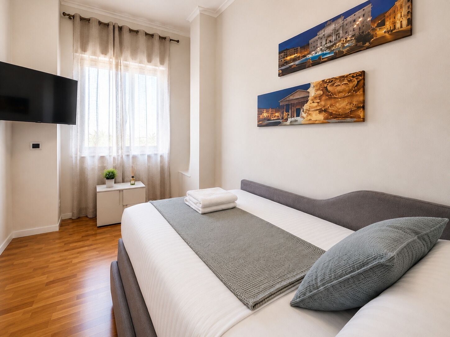 Select Comfort beds, in-room safe, blackout drapes, soundproofing
