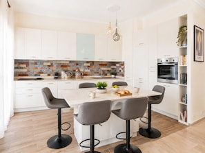 Apartment, 3 Bedrooms, City View | Private kitchen | Espresso maker, coffee/tea maker, microwave, dishwasher