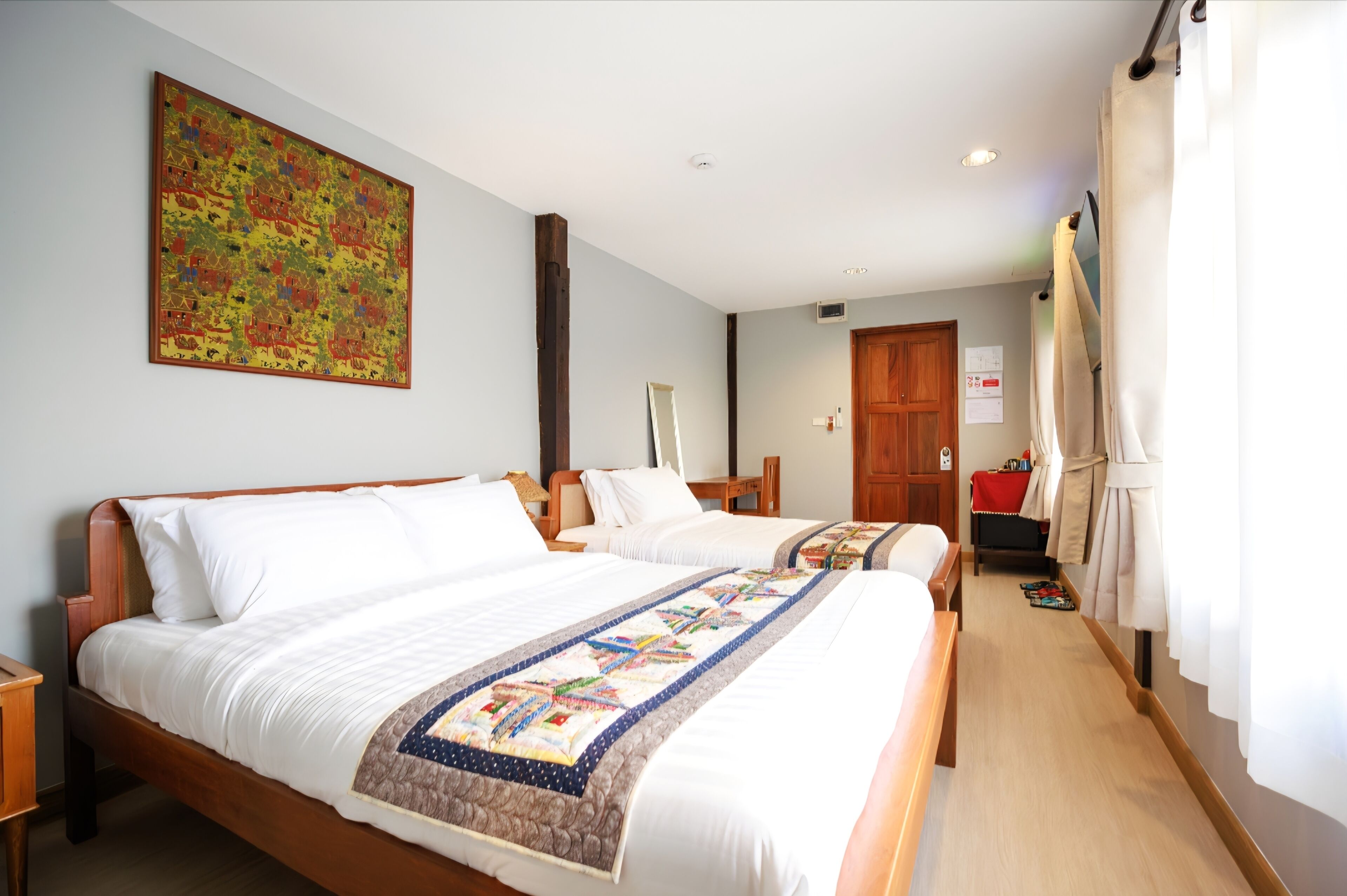 Deluxe Triple Room, Balcony, Pool View