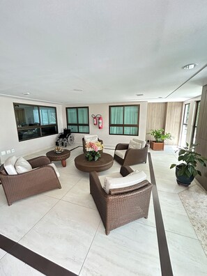 Lobby sitting area - Melhores Flats - Esplêndido beira-mar (João Pessoa)