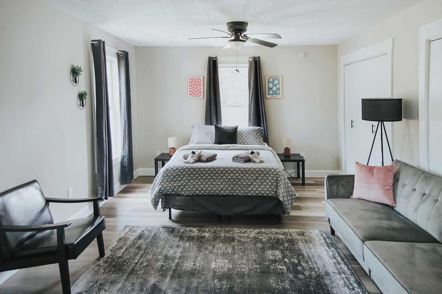 1 chambre, bureau, Wi-Fi, draps fournis