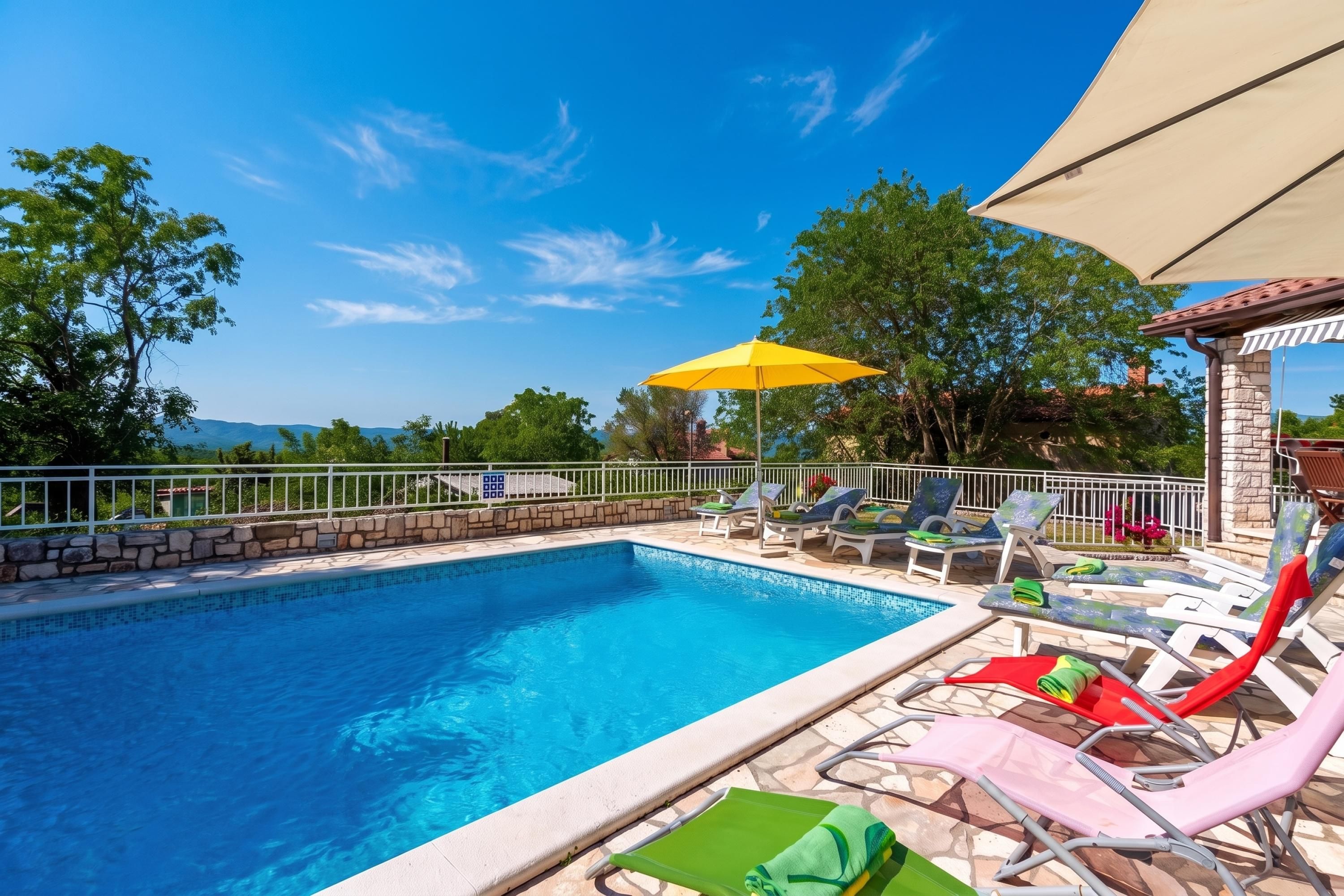 Family House, 4 Bedrooms, Microwave (Villa Ester - Private Pool Escape for) | Pool | Seasonal outdoor pool
