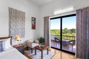 Deluxe Villa | Living area - Raas Stays by ELIVAAS 4BHK Villa (Māvli)