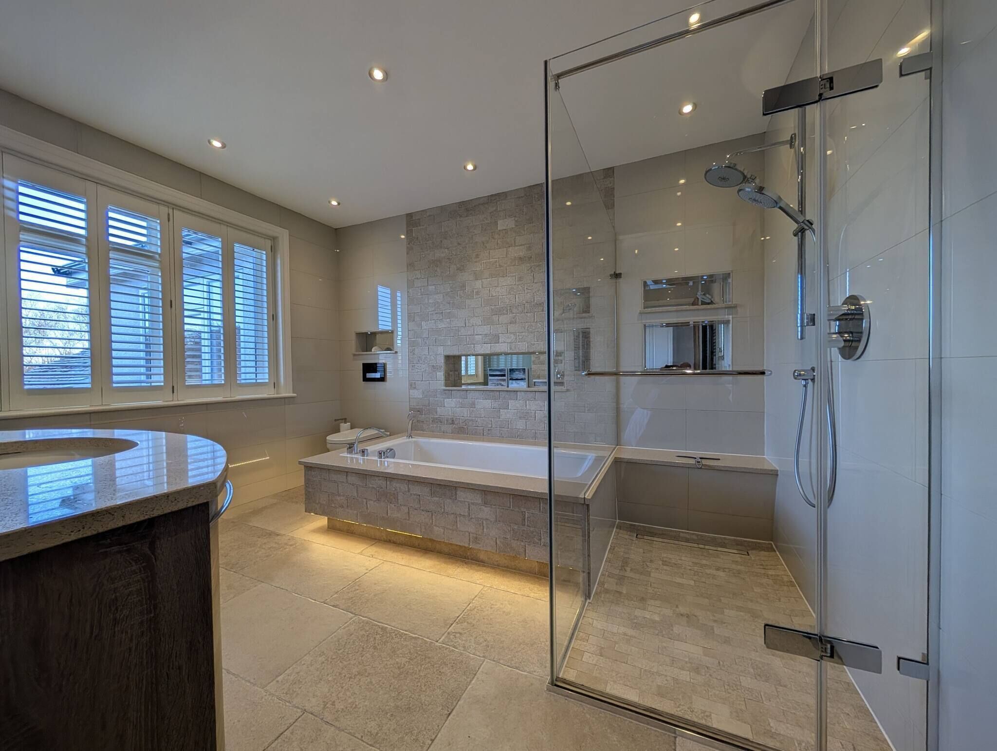 Shower, towels