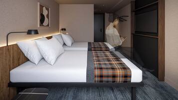 Standard Twin Room, Non Smoking (with Extra Bed) | Free WiFi