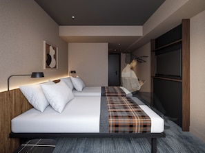 Chambre Standard avec lits jumeaux, vue ville