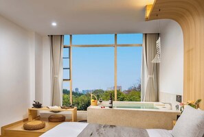 Superior Double Room, City View | View from room - Dujiangyan Gongzuo Private HotSpring Inn (Chengdu)