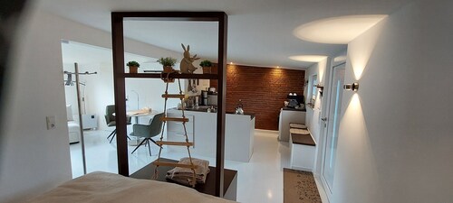 Extertal garden chalet with heated outdoor whirlpool Dogs free of charge