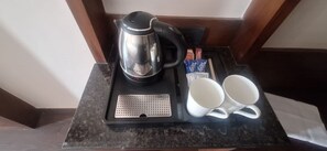 华丽双人房或双床房, 城市景观 | 咖啡和/或咖啡机