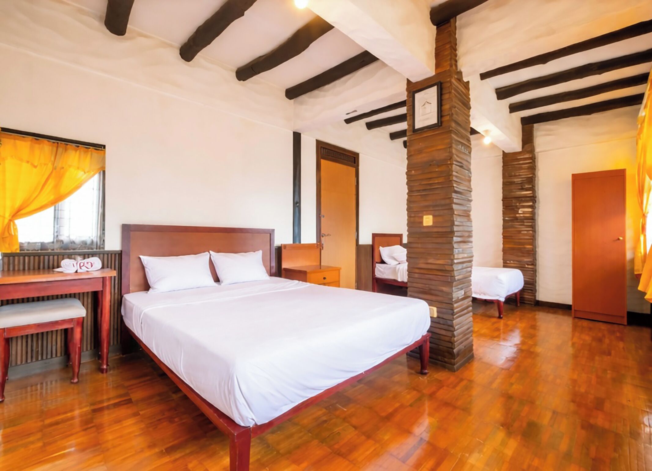 Family Double Room, 1 Bedroom, Courtyard View