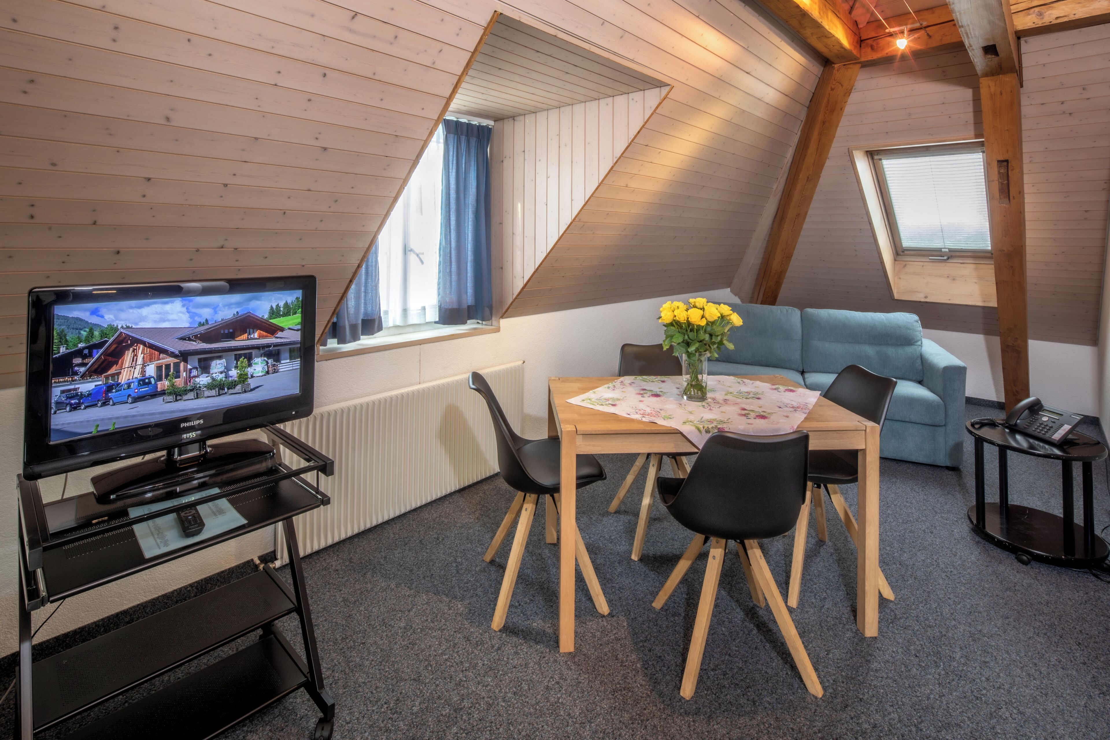 Spiseområde på rommet