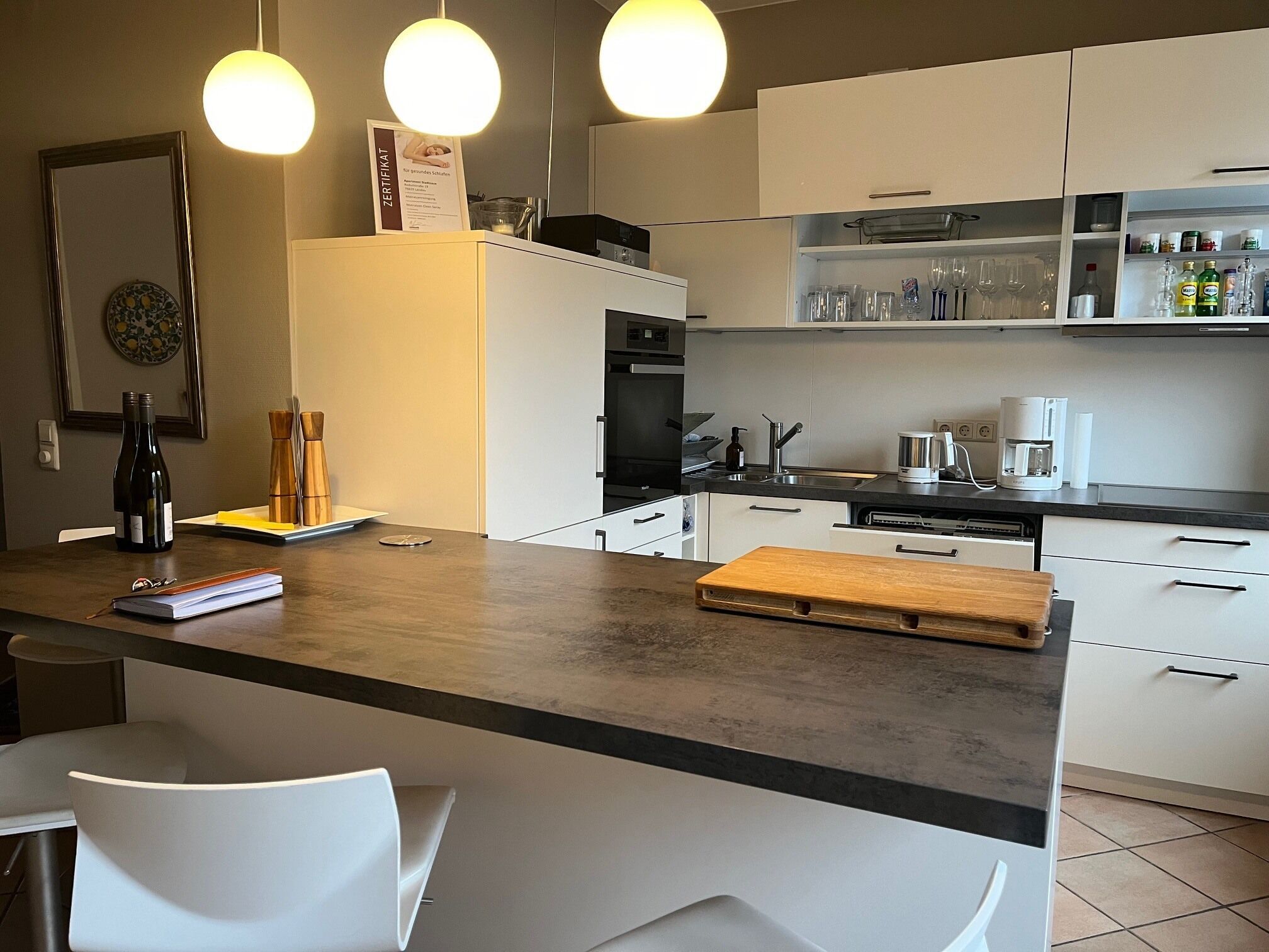 Superior Apartment, Balcony, Courtyard View | Private kitchen