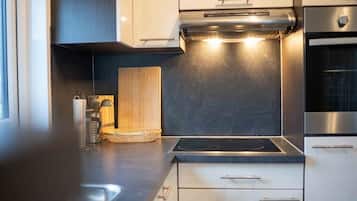 Refrigerador, horno, placa de cocina, tostadora