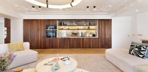 TV, fireplace, DVD player, books - Fully Air-Conditioned,View Of The Eiffel Tower-Duplex With Services La Madeleine (Paris)